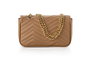 Vince Camuto Bolso Bandolera Camel Piel de Polivinilo Elegante y Funcional 23x7x15 cm